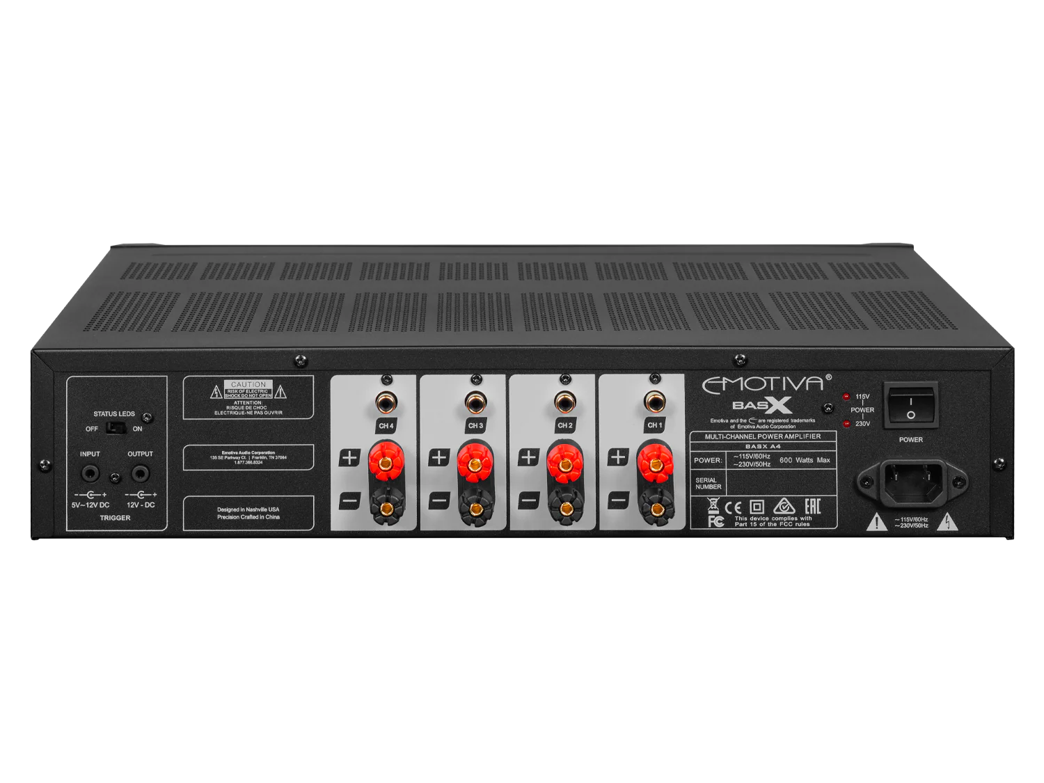 BasX A4 Four-Channel Power Amplifier - Image 3
