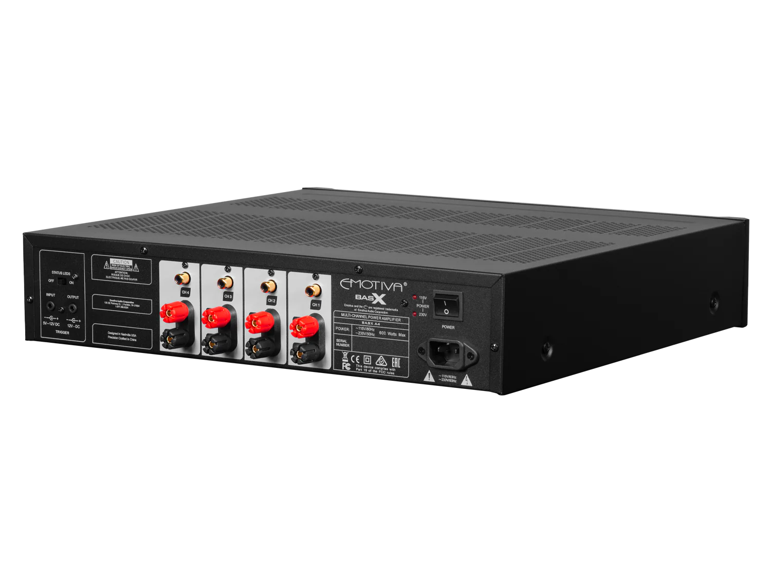 BasX A4 Four-Channel Power Amplifier - Image 4