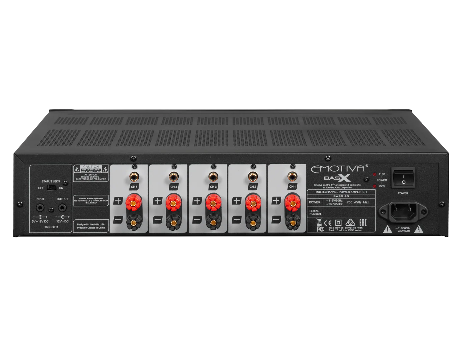 BasX A5 Five-Channel Power Amplifier - Image 3