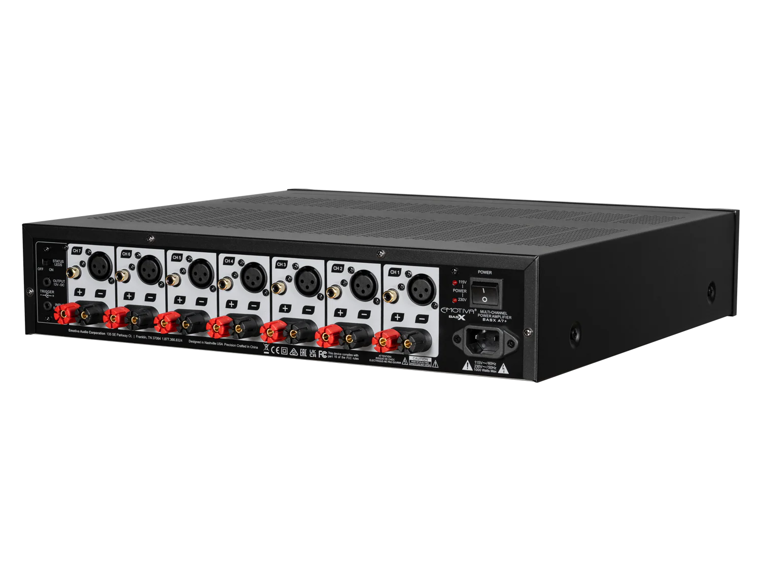 BasX A7+ Seven-Channel Power Amplifier - Image 5