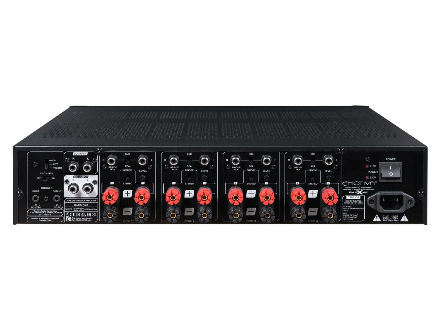 BasX A8Z Zone Amplifier - Image 3