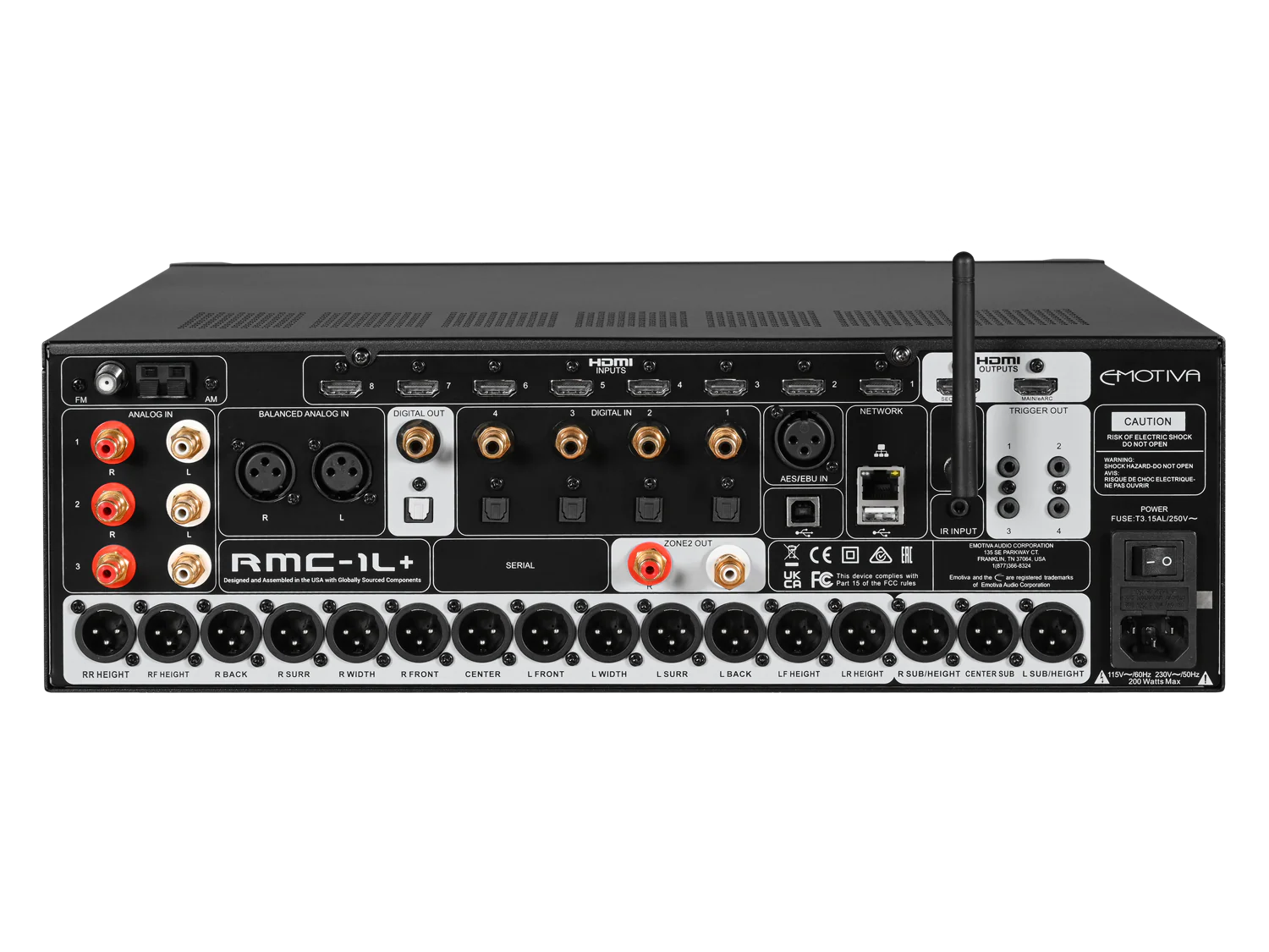 RMC-1L+ 16 Channel Dolby Atmos & DTS:X Cinema Processor - Image 3